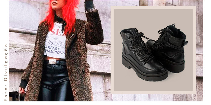 Foto de look que combina com Coturno Preto Dakota