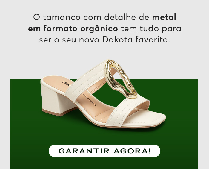 Tamanco Dakota de Salto Bloco Bege