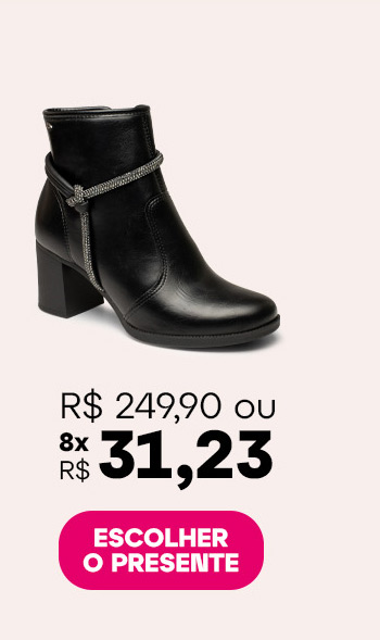 Bota Dakota de Cano Curto Preta