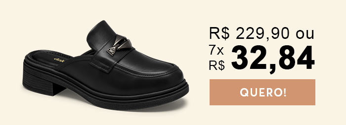 Mule Dakota de Salto Bloco Preto
