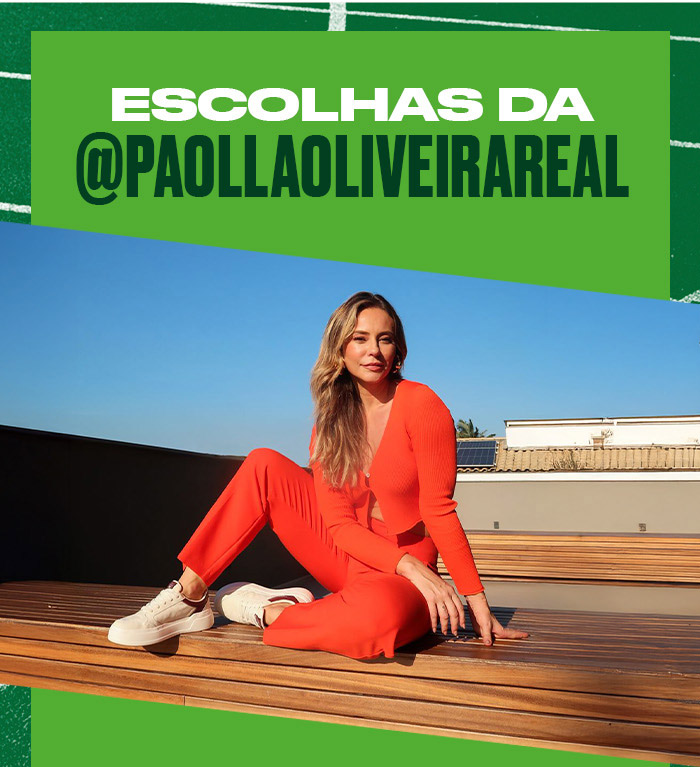 Foto da Paolla Oliveira usando tenis bege kolosh.