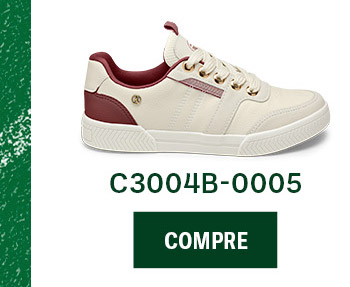 Tênis Kolosh Casual Bege e Bordô