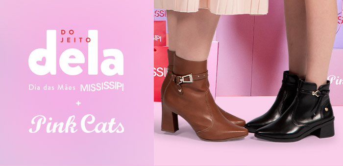 Foto de botas Mississipi e Pink Cats.
